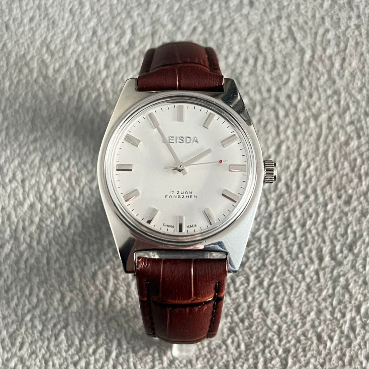 LEISDA 7120 Manual Wind Mechanical Men's Watch Minimalist Waterproof Vintage NOS