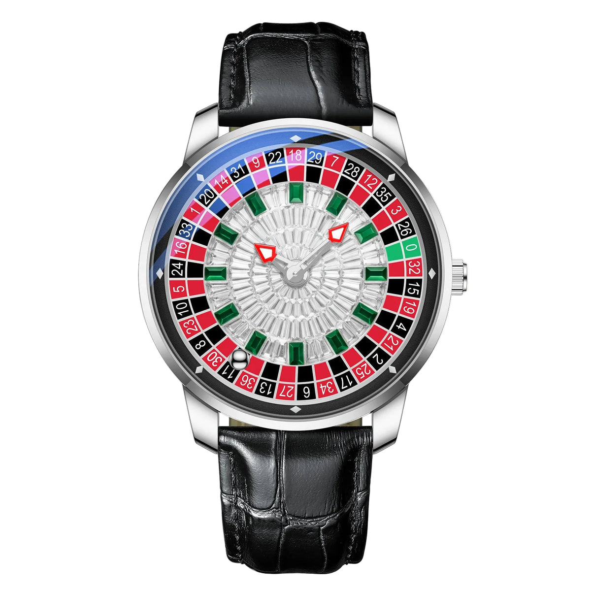 Men's Roulette Watch with Spinning Disc
