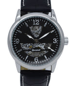 GESMART Men's Skeleton Automatic Mechanical Watch Exhibition Case Back Fashion