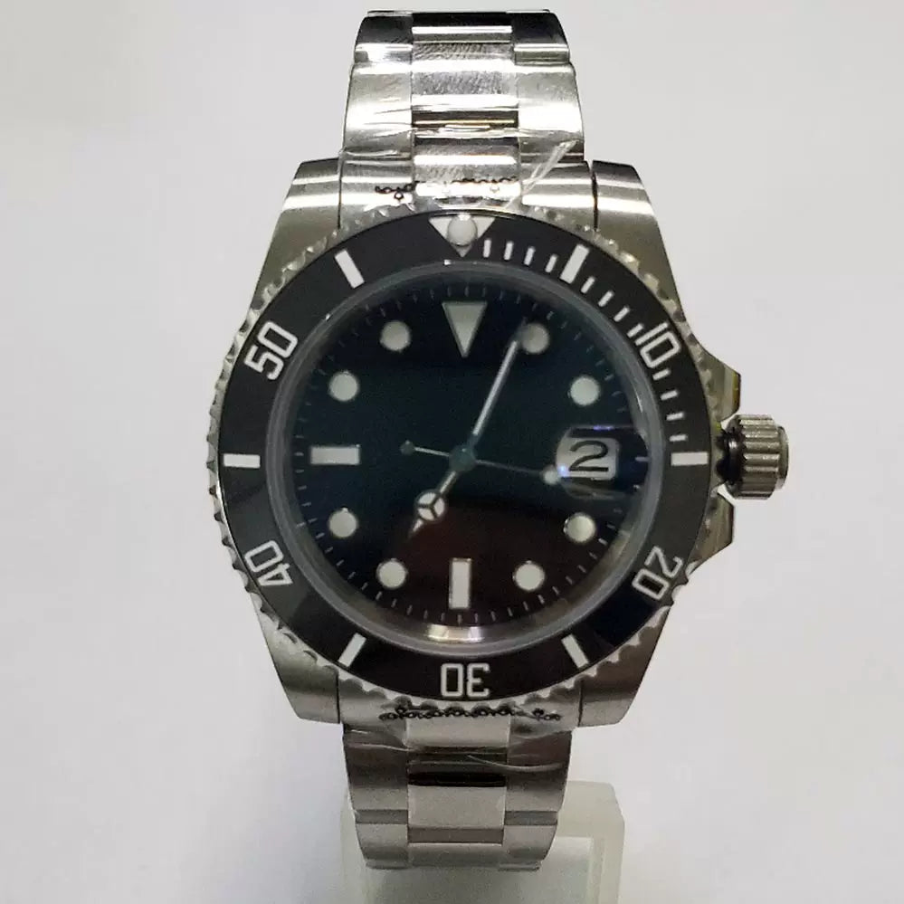 Men's 40mm Mechanical Watch Sapphire Crystal 316L Steel Case NH35 Movement