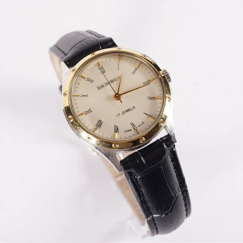 Baoshihua Ladies Manual Wind Mechanical Watch Vintage Retro Minimalist 90s
