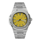 Men's Nautilus Style Automatic Watch Steel Case Bracelet NH35A