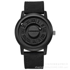 Men's Silver Minimalist Round Concept Watch
