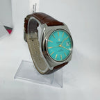 Peacock Semi-Automatic Mechanical Watch Steel Date Vintage Classic NOS