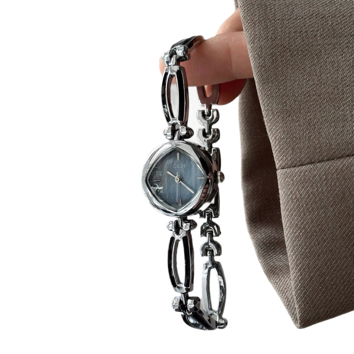 Women's Rhombus Mother-of-Pearl Vintage Bracelet Quartz Watch