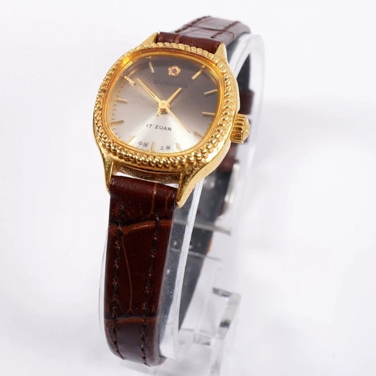 Baoshihua Ladies Manual Wind Mechanical Watch Vintage Retro Elegant Shanghai