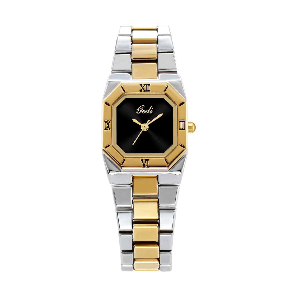 GESMART Women's Square Steel Band Quartz Watch Vintage Luxury Style Elegant Fashion