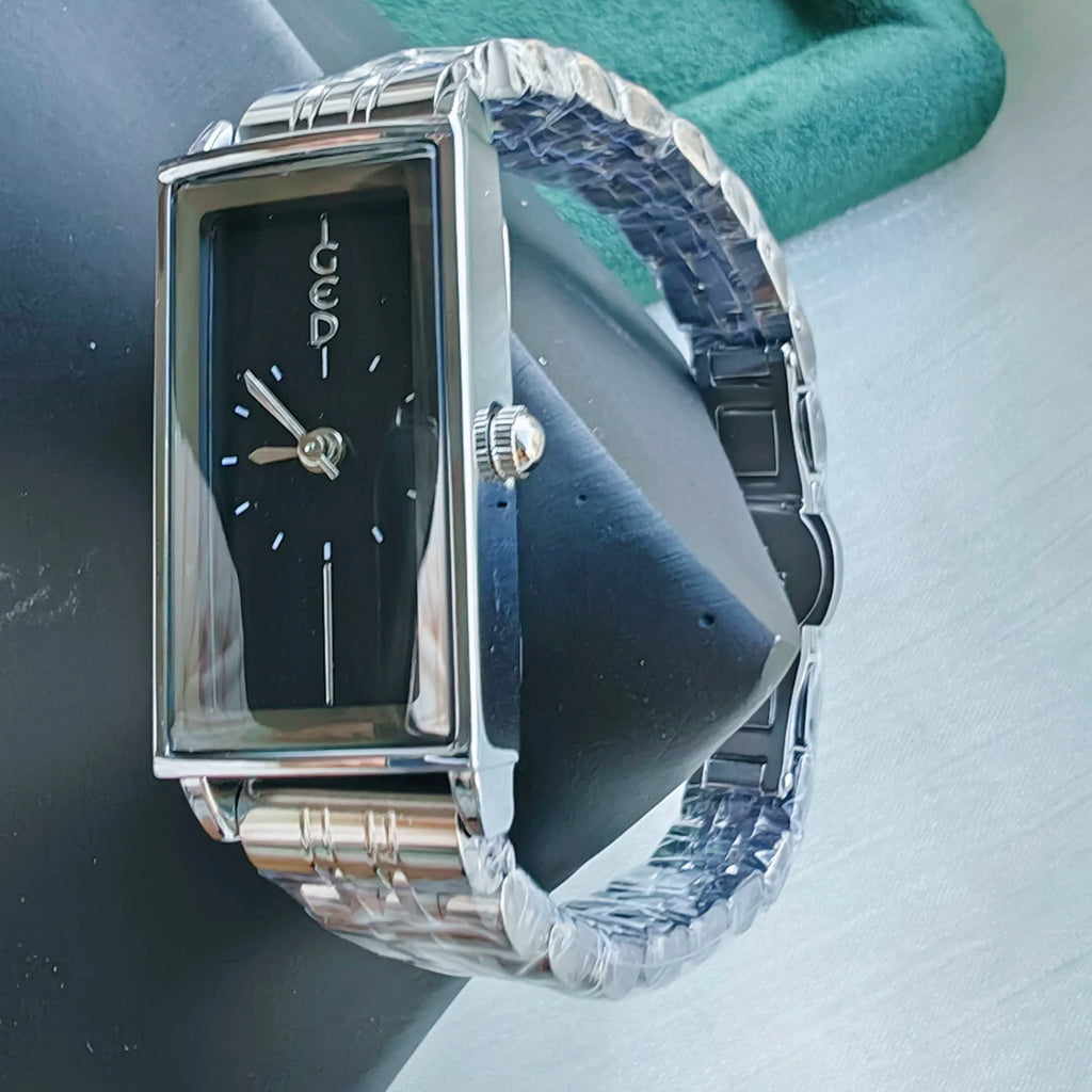 Ladies Rectangular Vintage Watch Minimalist Design Birthday Gift Student