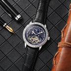 GESMART Men's Tourbillon Automatic Mechanical Watch Water Resistant Luminous