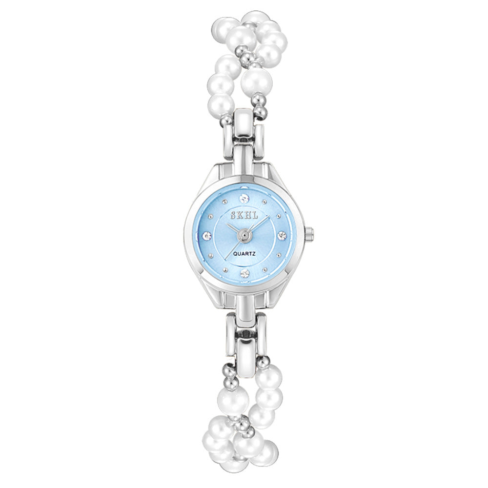 Women's Pearl Chain Bracelet Watch
