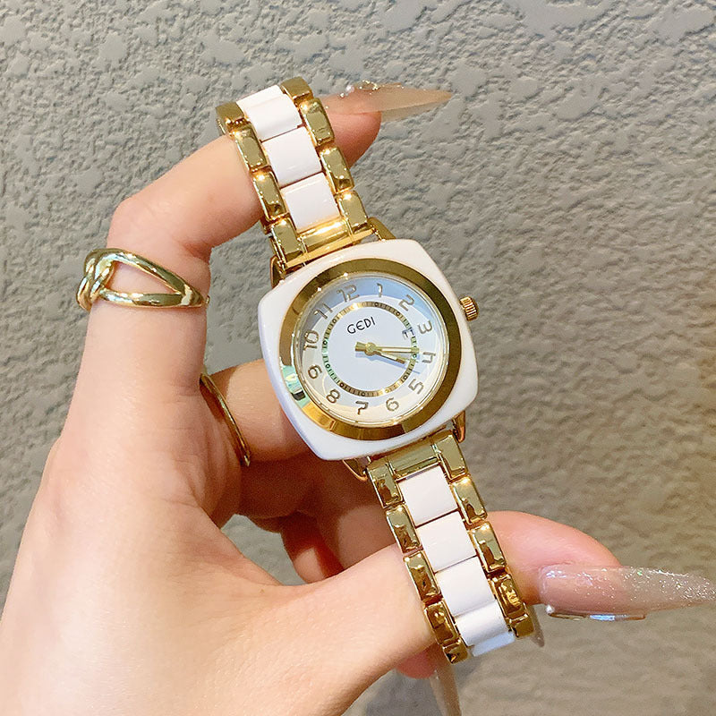 Women's Amber-Tone Vintage Quartz Watch
