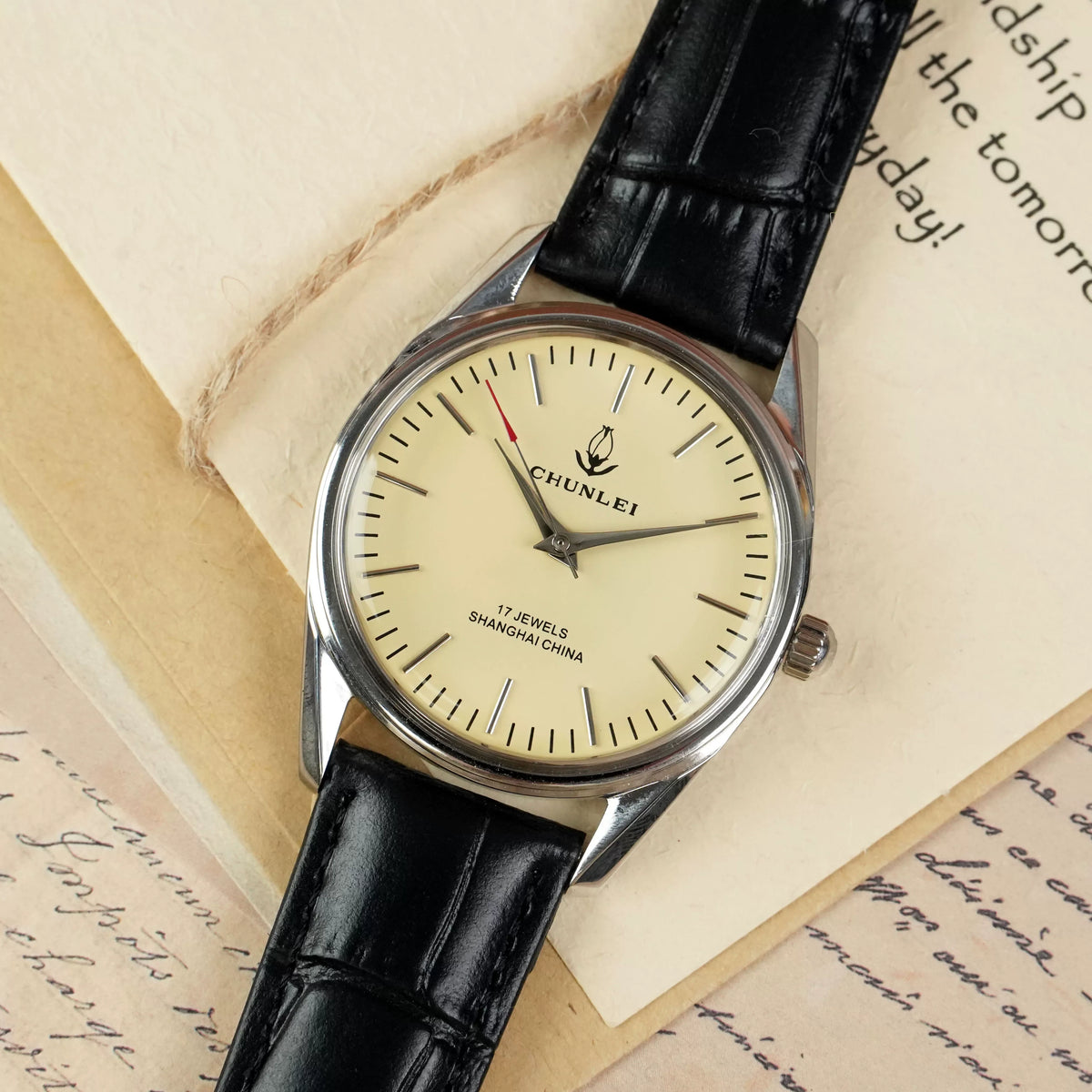 Diamond Brand Vintage Manual Wind Mechanical Watch Solid Steel Bracelet NOS