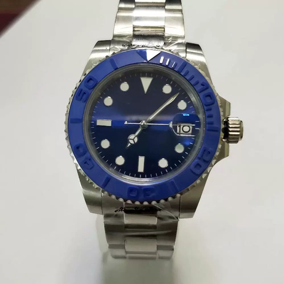 Men's 40mm Mechanical Watch Sapphire Crystal 316L Steel Case NH35 Movement