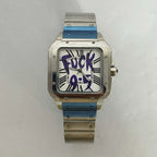Men's 38mm Watch 316 Steel NH35 Movement Mineral Glass Green Luminous Hands
