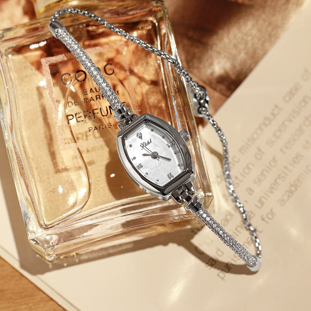 GESMART Women's Shell Dial Tonneau Shape Bracelet Quartz Watch Luxury Style Fashion Trendy