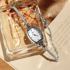 GESMART Women's Shell Dial Tonneau Shape Bracelet Quartz Watch Luxury Style Fashion Trendy