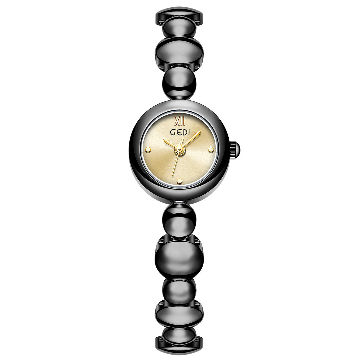 Women's Chinese-Style Beaded Bracelet Vintage Quartz Watch