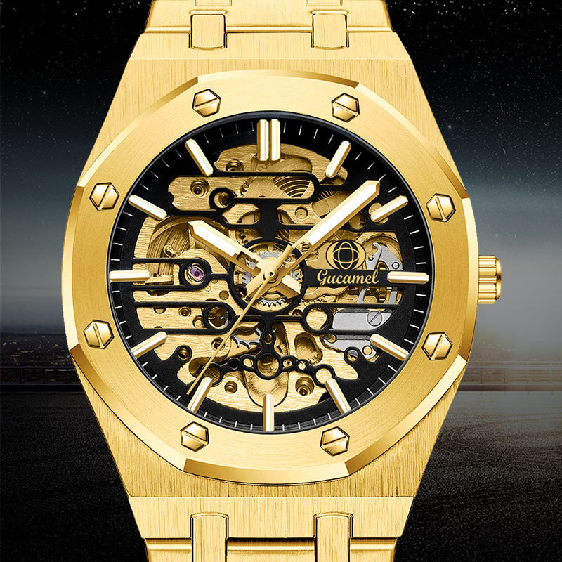 GESMART Men's High End Skeleton Automatic Mechanical Watch Fashion Trendy