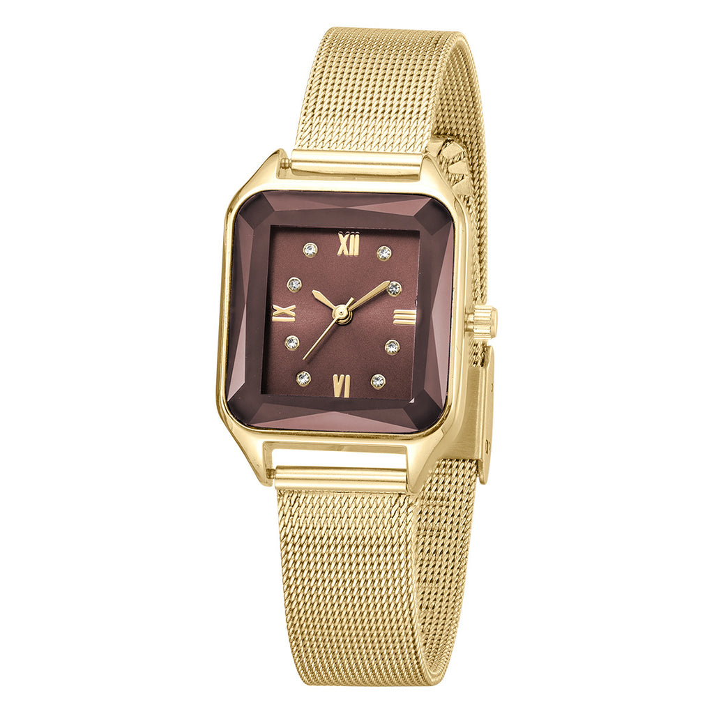 GESMART Women's Square Quartz Watch Personality Trendy Casual Versatile Ladies Wristwatch