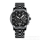 GESMART Men's Gold Tone Large Dial Watch High Grade Water Resistant Luxury Style