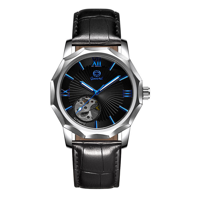 GESMART Men's Polygon Shape Dial Automatic Mechanical Watch European American Fashion