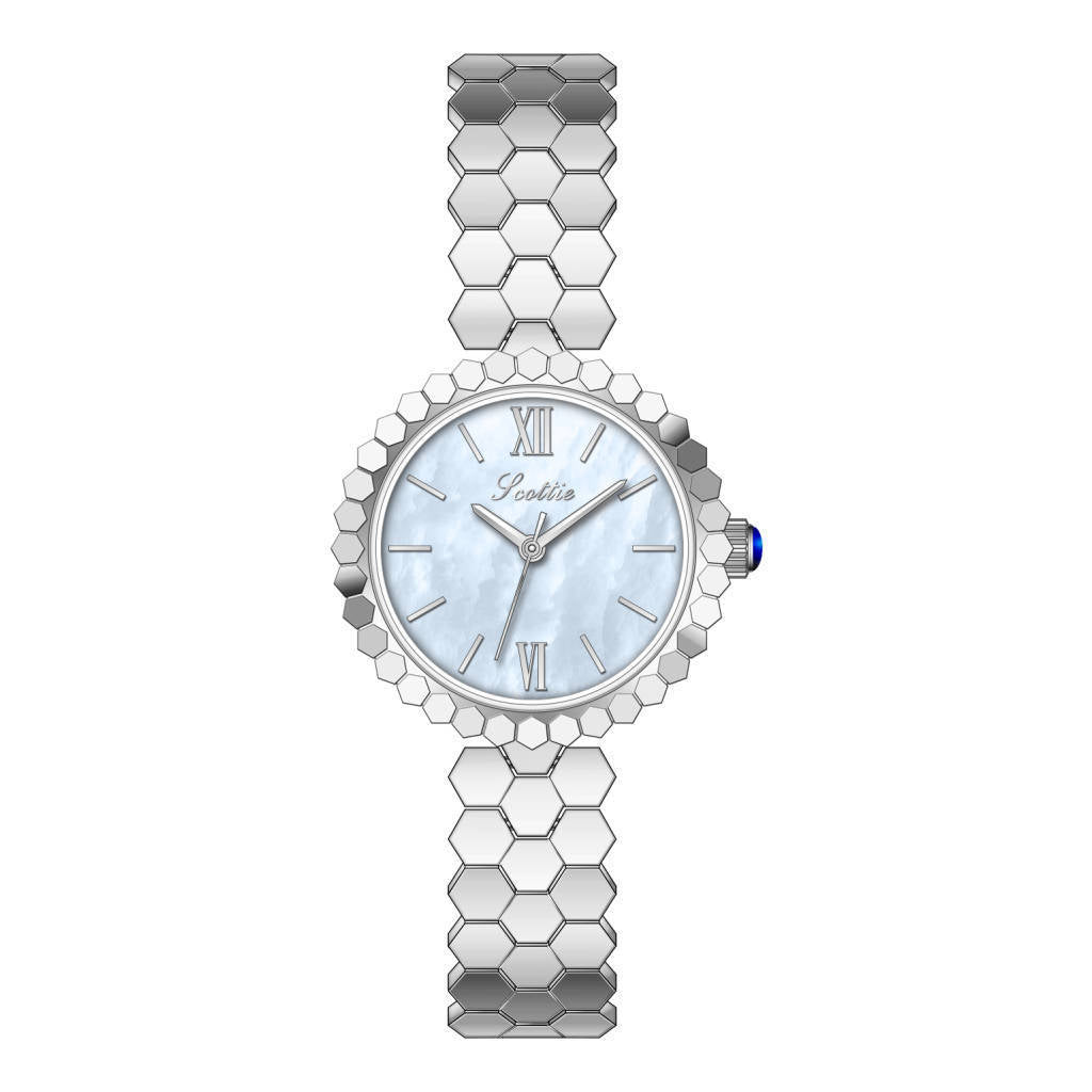 GESMART Women's Compact Steel Band Bracelet Quartz Watch Minimalist Water Resistant Ladies Wristwatch