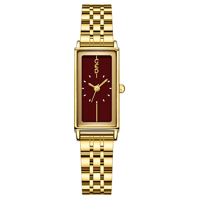 Women's Vintage Rectangle Steel-Band Quartz Watch