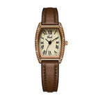 GESMART Women's Vintage Tonneau Shape Quartz Watch Fairy Style Minimalist Casual Fashion Ladies Wristwatch