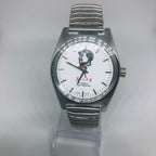 Fuxing 7120 Manual Wind Mechanical Watch 19 Jewels Steel Arabic Dial Vintage