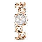 Women's Metallic 3D Square Openwork Fashion Watch