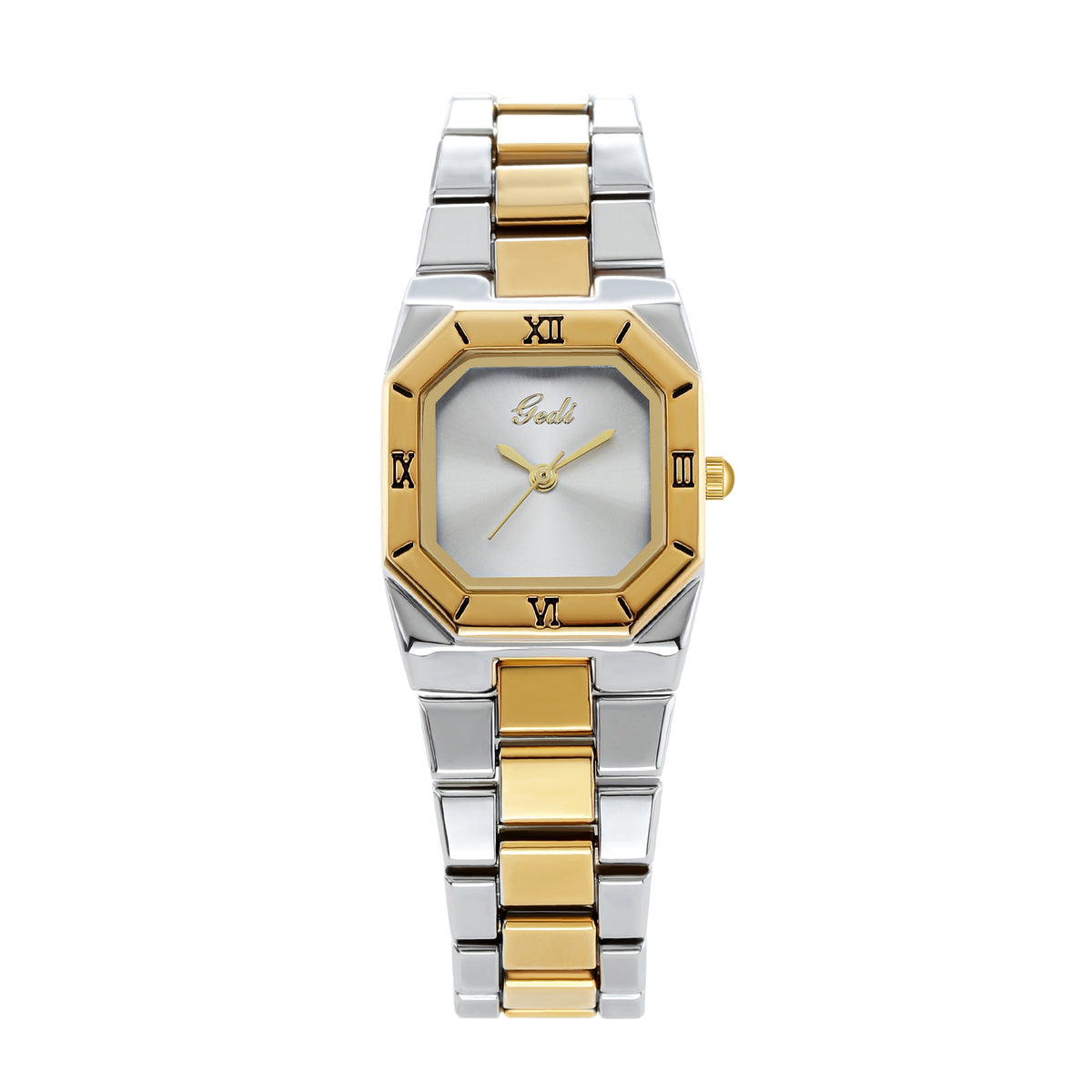 GESMART Women's Square Steel Band Quartz Watch Vintage Luxury Style Elegant Fashion