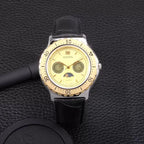 HAIDA Men's Multi-Function Quartz Watch 5 Hands Subdials Moonphase NOS