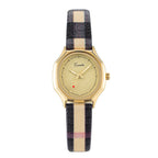 GESMART Women's Oval Retro Patchwork Leather Band Quartz Watch Minimalist Luxury Niche Ladies Wristwatch