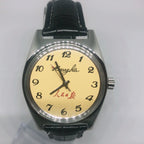 People's Daily 7120 Manual Wind Watch 19 Jewels Steel Arabic Dial Vintage