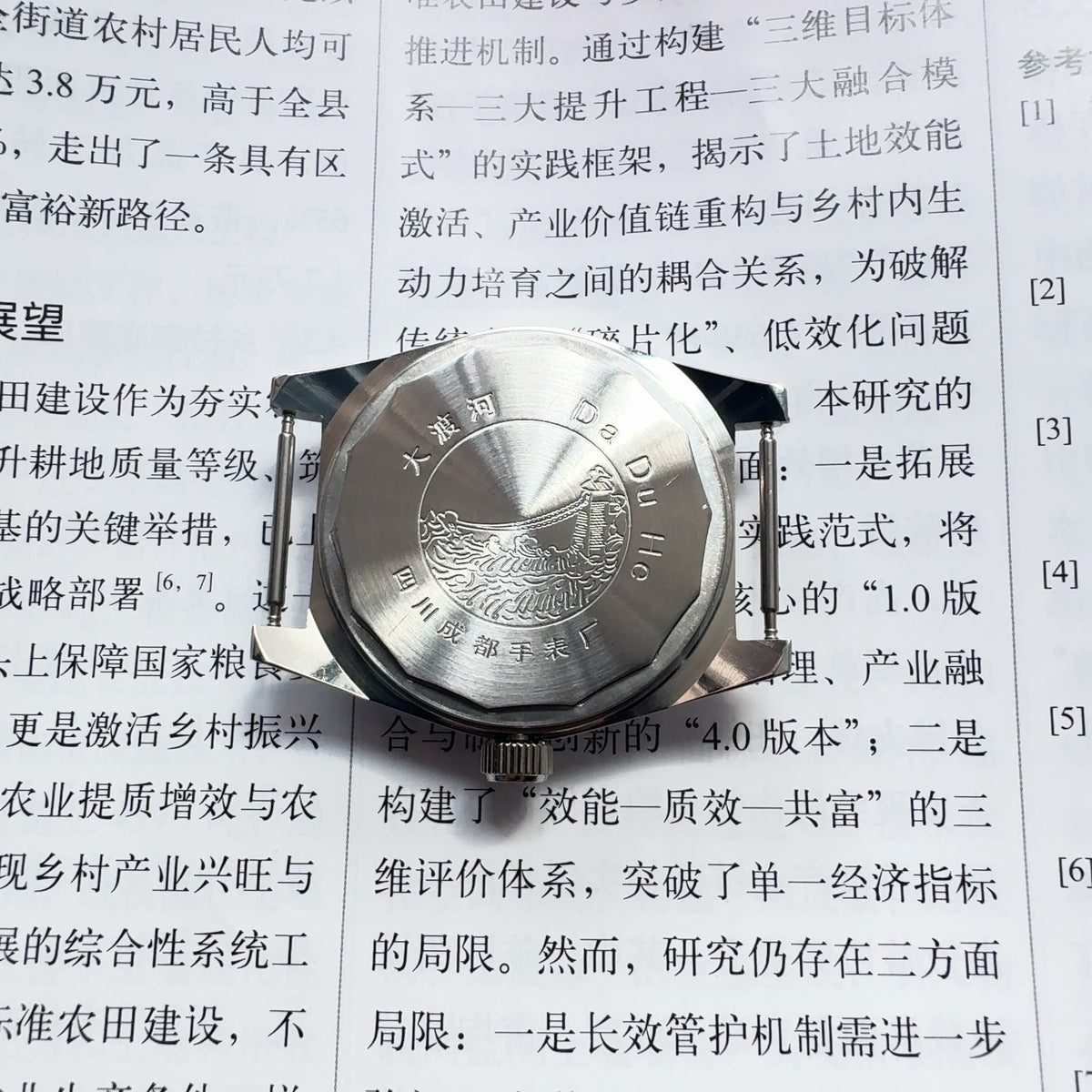 Dadu River Manual Wind Mechanical Men's Watch Classic Nostalgic NOS Sichuan