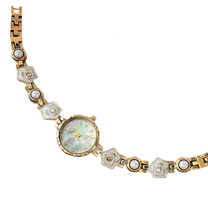 Women's Vintage Camellia Bracelet Quartz Watch