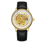GESMART Men's New Skeleton Automatic Mechanical Watch European American Fashion