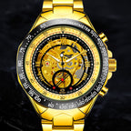 GESMART Men's Skeleton Automatic Mechanical Watch Fashion Business Wristwatch