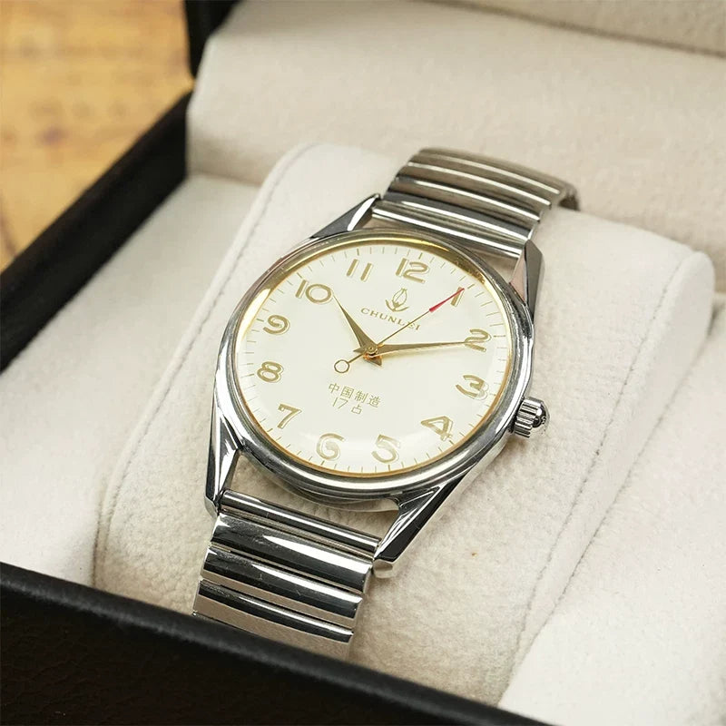 Chunlei Men's Manual Wind Mechanical Watch Vintage Retro Gift Choice