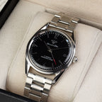 Vintage Men's Manual Wind Watch Solid Steel Bracelet 17 Jewels Shockproof