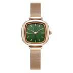 GESMART Women's Small Square Mesh Band Quartz Watch Slim Strap Minimalist Student Ladies Wristwatch
