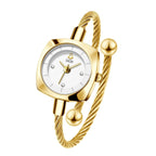 Women's Minimalist Swan Woven-Metal Bangle Quartz Watch