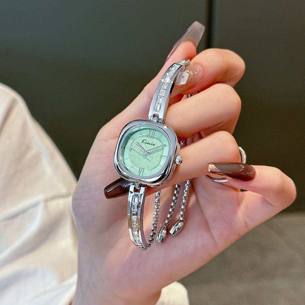 GESMART 2023 Women's Three Hands Quartz Watch Steel Band Bracelet Minimalist Elegant Luxury Style