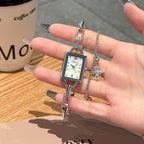 GESMART 2023 New Women's Square Bracelet Quartz Watch Fashion Design Niche Elegant Ladies Wristwatch