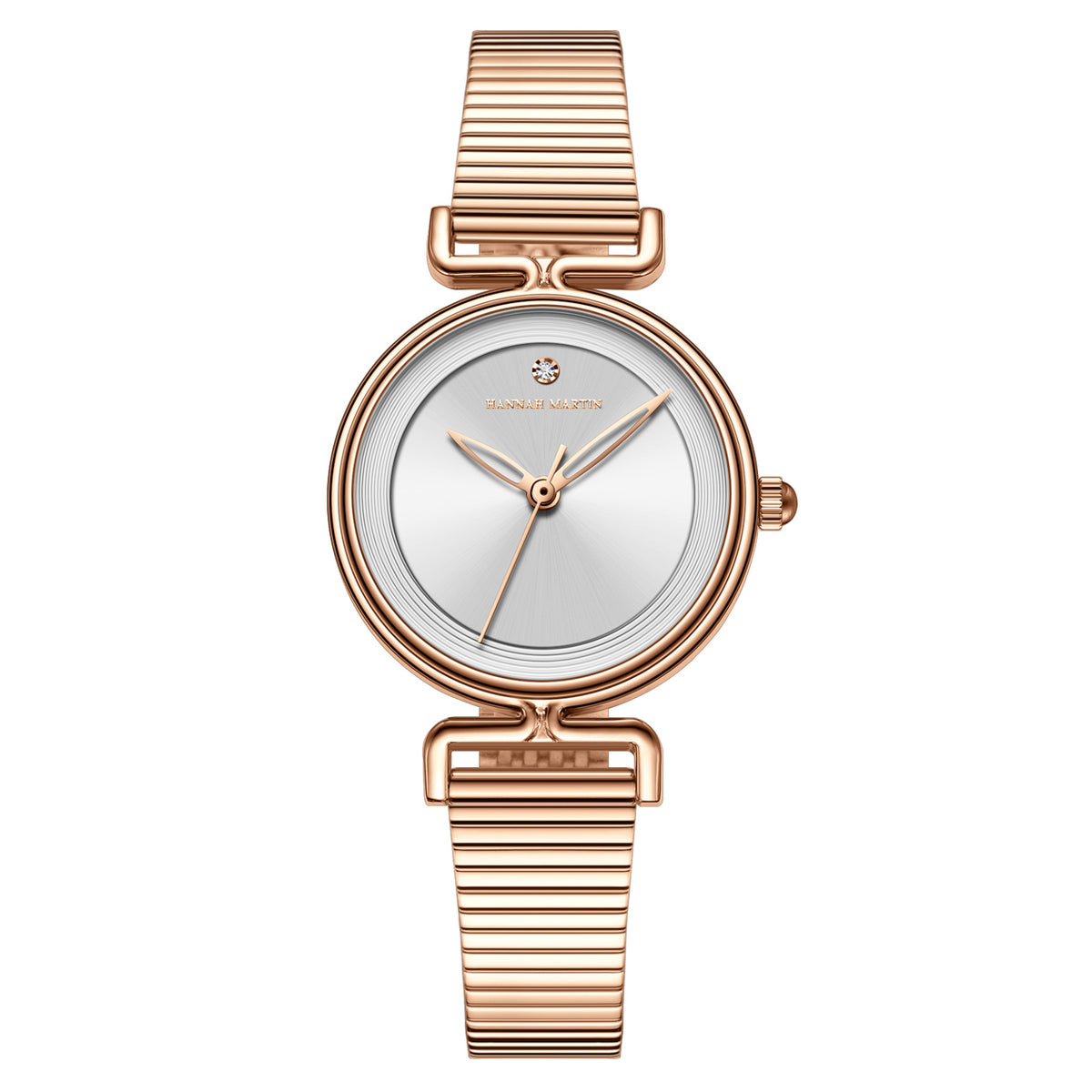 GESMART Women's Round Compact Dial Quartz Watch Japanese Movement Exquisite Minimalist