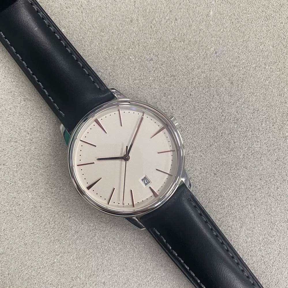 Men's 40mm Watch Polished Stainless Steel Case Miyota 9015 Movement
