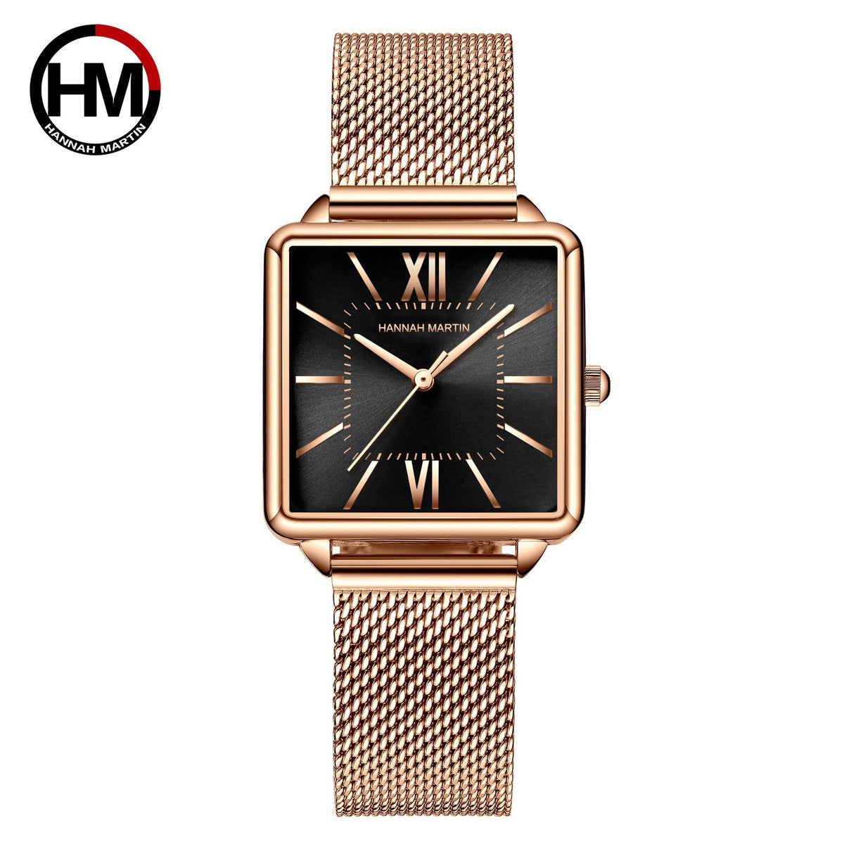 GESMART Women's Square Quartz Watch Japanese Movement Korean Fashion Casual Student Ladies Wristwatch