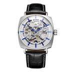 GESMART Men's New Skeleton Automatic Mechanical Watch European American Style Casual Fashion