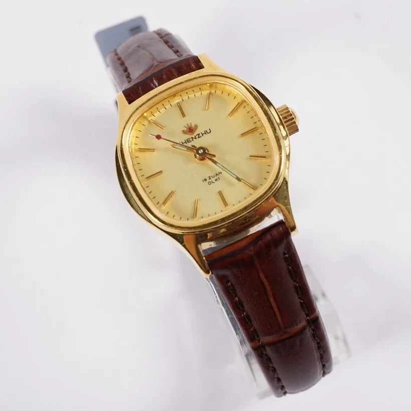 Pearl Brand Ladies Manual Wind Mechanical Watch Vintage Retro Student NOS