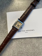 UNITED ARROWS Ladies Small Square Dial Watch Japan Import Vintage Fashion